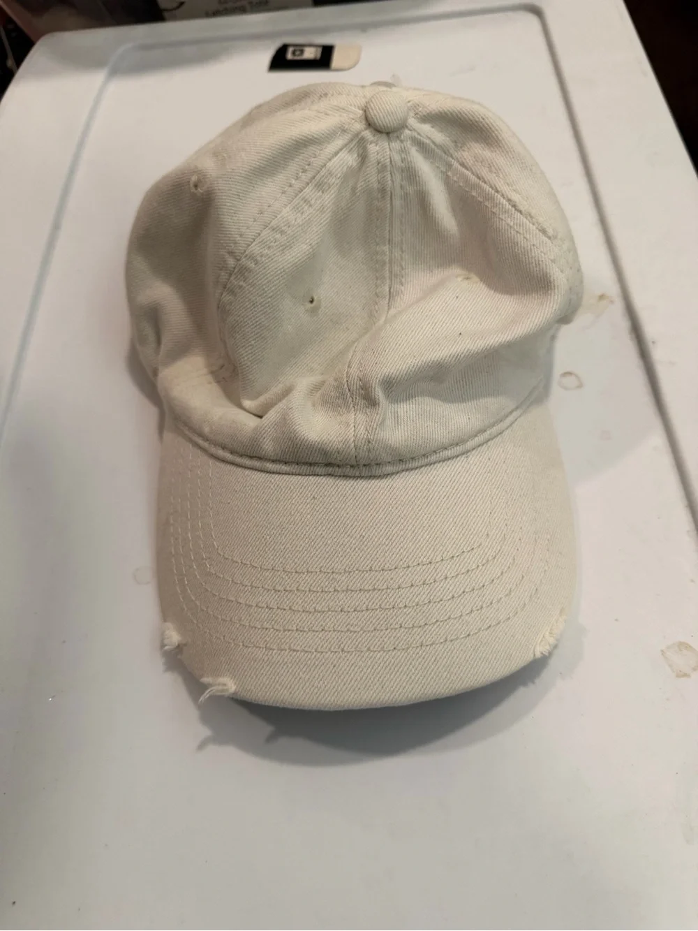 Time and Tru Adjustable One size fits Most Hat cap distressed tan NEW